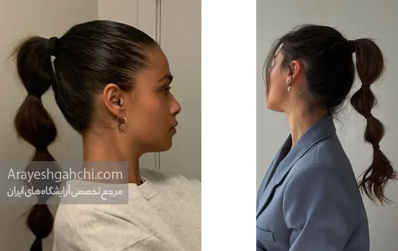 مدل موی دم اسبی حبابی